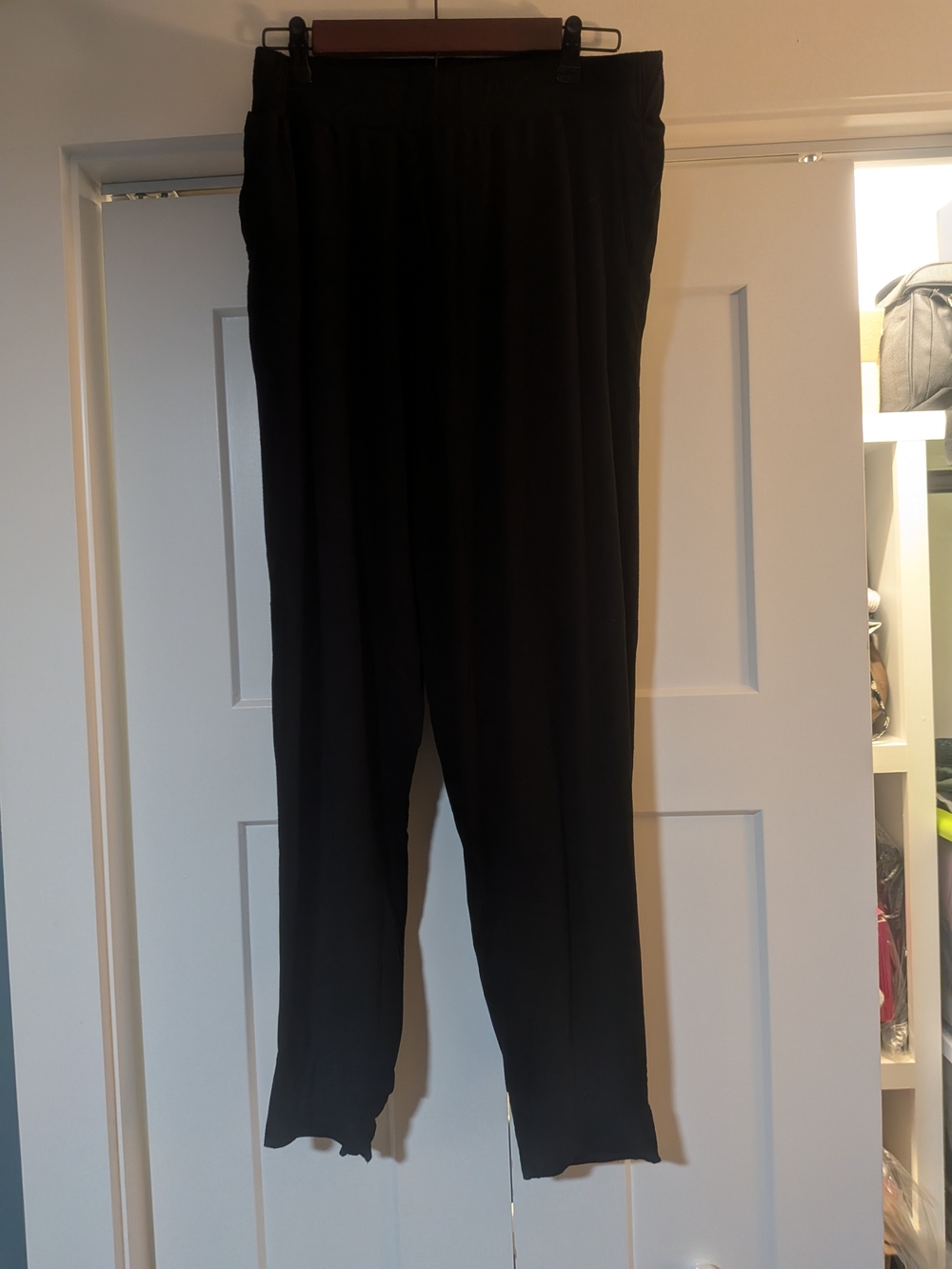 Tupelo Honey Mama Maternity Pants black Size L Over Or Under Bump Comfort Waist